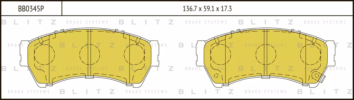 КОЛОДКИ ТОРМОЗНЫЕ ДИСКОВЫЕ ПЕРЕДНИЕ MAZDA 6 07-