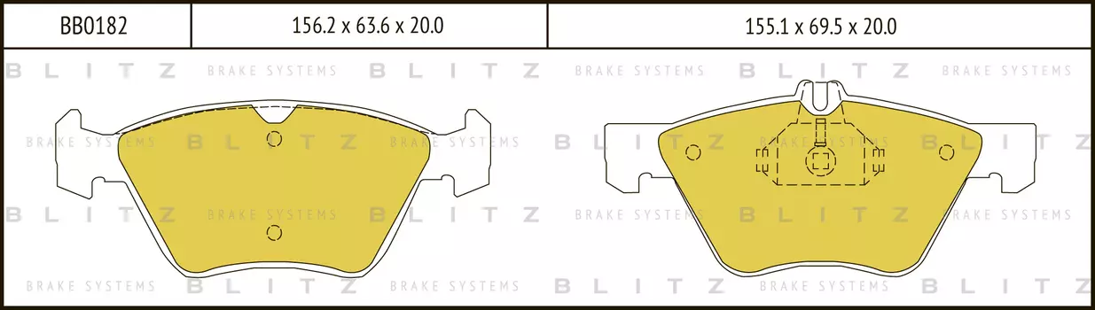 КОЛОДКИ ТОРМОЗНЫЕ ДИСКОВЫЕ ПЕРЕДНИЕ MERCEDES W210 95-