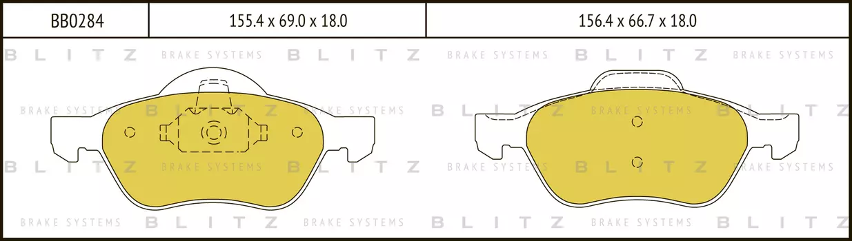 КОЛОДКИ ТОРМОЗНЫЕ ДИСКОВЫЕ ПЕРЕДНИЕ RENAULT MEGANE II 04-