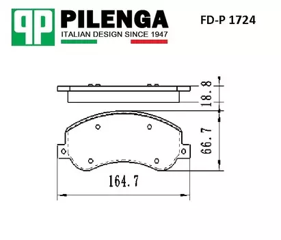 КОЛОДКИ ТОРМОЗНЫЕ ДИСКОВЫЕ ПЕРЕДНИЕ С ДАТЧИКОМ