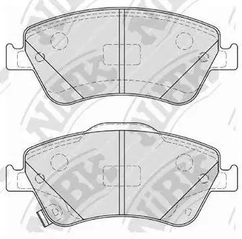 КОЛОДКИ ТОРМОЗНЫЕ ДИСКОВЫЕ ЗАД К-Т TOYOTA Corolla 1.6/2.0L 07-, Auris 1.4/1.6L 07-, 1.8/2.0/2