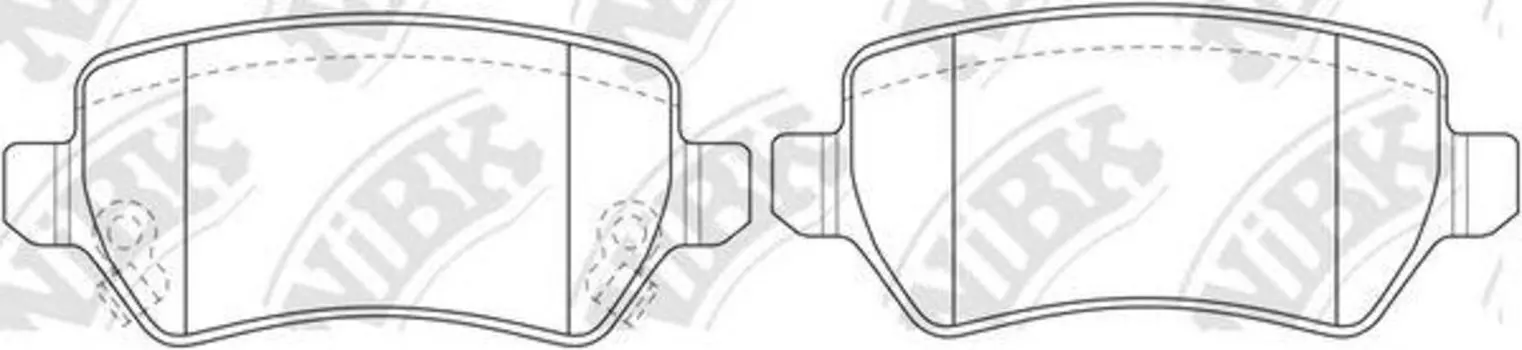 КОЛОДКИ ТОРМОЗНЫЕ ДИСКОВЫЕ ЗАД KI CARENS FCFS 1.6/1.8L 02-06, 2.0L 06-, OP AGILA 1.2L F48 04-07, A