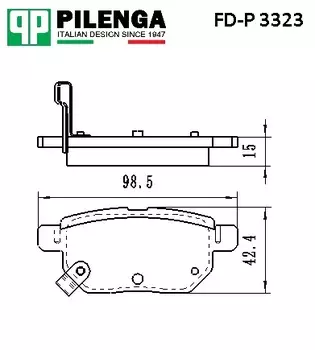 КОЛОДКИ ТОРМОЗНЫЕ ДИСКОВЫЕ ЗАДНИЕ