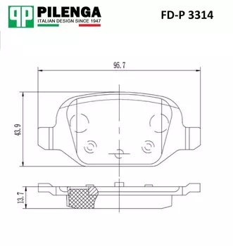 КОЛОДКИ ТОРМОЗНЫЕ ДИСКОВЫЕ ЗАДНИЕ