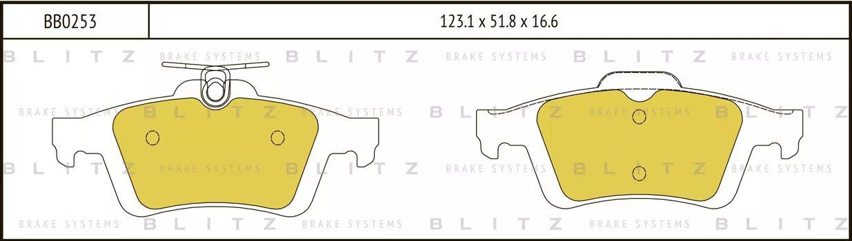 КОЛОДКИ ТОРМОЗНЫЕ ДИСКОВЫЕ ЗАДНИЕ OPEL VECTRA C 03-