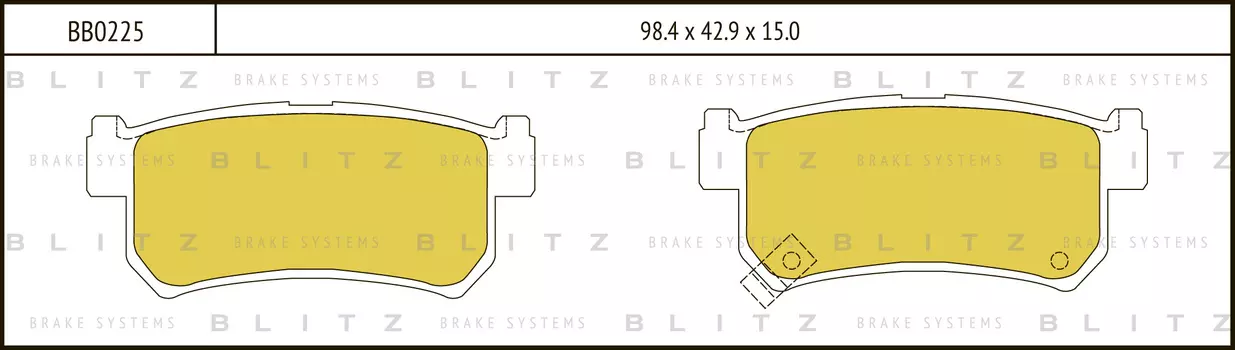КОЛОДКИ ТОРМОЗНЫЕ ДИСКОВЫЕ ЗАДНИЕ SSANG YONG REXTON, KYRON 02-