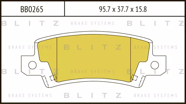 КОЛОДКИ ТОРМОЗНЫЕ ДИСКОВЫЕ ЗАДНИЕ TOYOTA COROLLA 02-