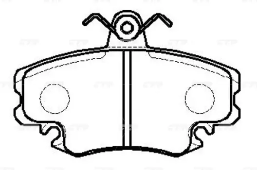 КОЛОДКИ ТОРМОЗНЫЕ GK0909/CKRN1