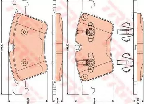 КОЛОДКИ ТОРМОЗНЫЕ MERCEDES W164, W251, X164