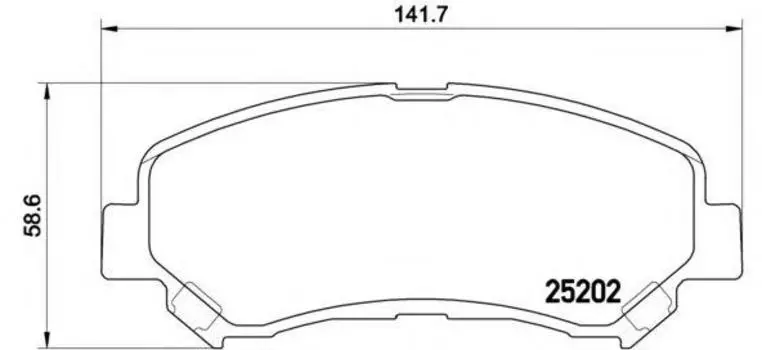 КОЛОДКИ ТОРМОЗНЫЕ, NISSAN JUKE (F15) 06/10- / NISSAN MAXIMA VII (A35) 09/08- / NISSAN MAXIMA VIII (A36) 05/15- / NISSAN QASHQAI / QASHQAI +2 I (J10, NJ10) 12/06-04/14 / NISSAN X-TRAIL (T32) 10/13- / SUZUKI KIZASHI (FR) 10/10-