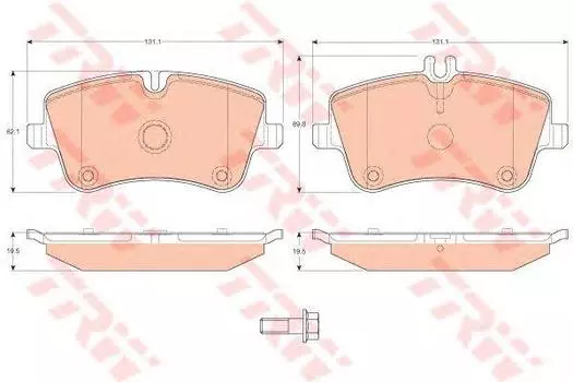 КОЛОДКИ ТОРМОЗНЫЕ ПЕР. MERCEDES W203 (C-CLASS) 00-