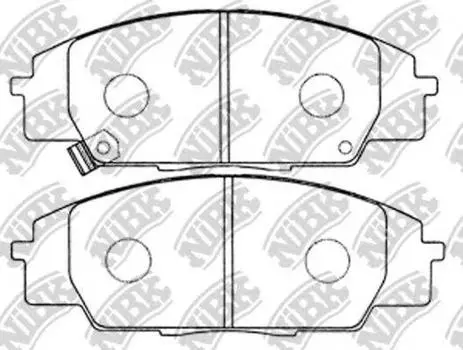 КОЛОДКИ ТОРМОЗНЫЕ ПЕР ТИТАНОКЕРАМИЧЕСКИЕ К-Т