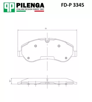 КОЛОДКИ ТОРМОЗНЫЕ ПЕРЕДНИЕ 171,8Х68,8Х17