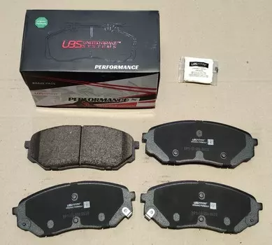 КОЛОДКИ ТОРМОЗНЫЕ ПРЕМИУМ KIA SORENTO PRIME 15-, SANTA FE 18-ПЕРЕДНИЕ, В КОМПЛЕКТЕ СО СМАЗКОЙ (5Г)