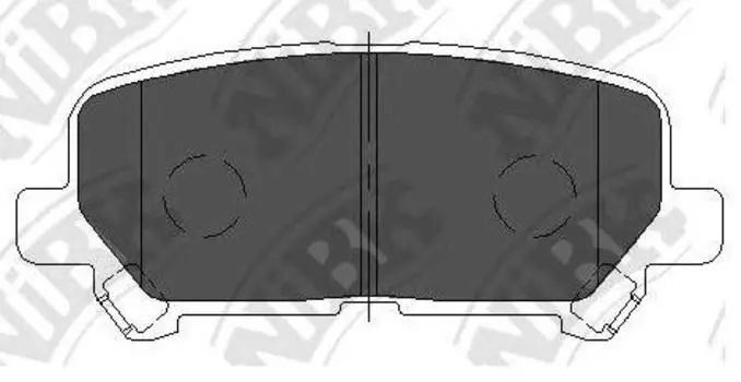 КОЛОДКИ ТОРМОЗНЫЕ ЗАД К-Т