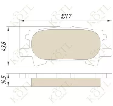 КОЛОДКИ ТОРМОЗНЫЕ ЗАД LEXUS RX300 RX330 RX350 03-08 RX400H 05-09
