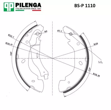 КОЛОДКИ ТОРМОЗНЫЕ ЗАДНИЕ БАРАБАН