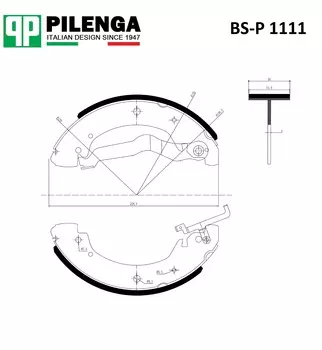 КОЛОДКИ ТОРМОЗНЫЕ ЗАДНИЕ БАРАБАН