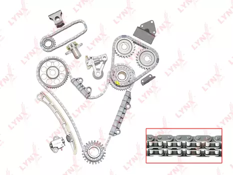 КОМПЛЕКТ ЦЕПИ ГРМ, SUZUKI GRAND VITARA I 2.5-2.7 98-06 (ДЛЯ ДВС H25A, H27A)