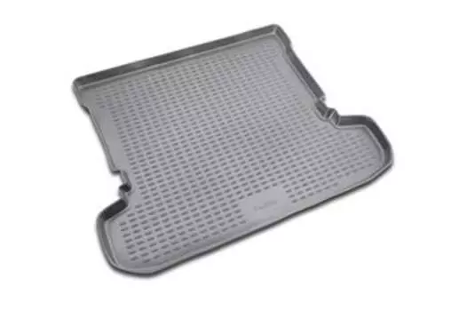 Коврик в багажник MITSUBISHI Pajero III 5D, IV 5D 1999->, внедорожник (полиуретан, серый)