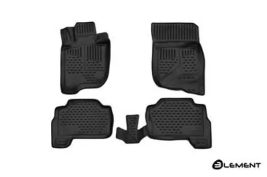 Коврики 3D в салон подходит для MITSUBISHI Pajero Sport (III, IIIp), 2015->, 4 шт. (полиуретан)