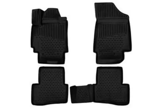 Коврики 3D в салон подходят для HYUNDAI Creta (I, Ip), 2016->, 4шт. (полиуретан)