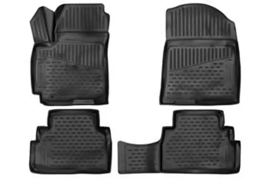 Коврики 3D в салон подходят для KIA Soul (III) 2019->, хэтчбек, 4шт. (полиуретан)