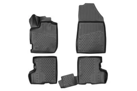 Коврики 3D в салон подходят для RENAULT Duster II 2021 - >, 4шт. (полиуретан)