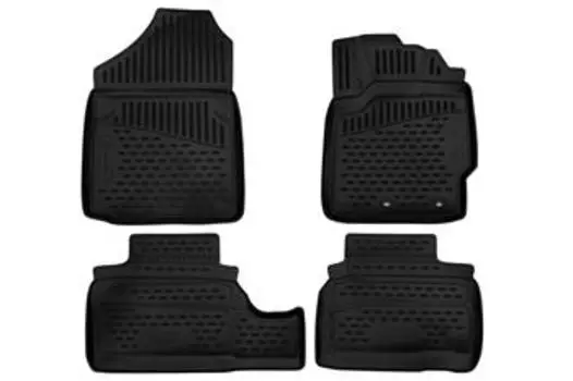 Коврики 3D в салон TOYOTA Vitz (130), 2010-2016, седан, правый руль, 4 шт. (полиуретан)