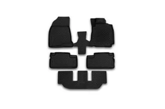 Коврики 3D в салон TOYOTA Wish, 2003-2009, передний привод, правый руль, 5 шт. (полиуретан)