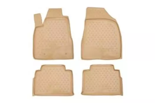 Коврики в салон LEXUS RX350 2003-2009, 4 шт. (полиуретан, бежевые)