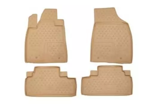 Коврики в салон LEXUS RX 350, 2012->, 4 шт. (полиуретан, бежевые)