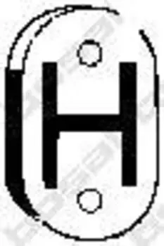 КРЕПЛЕНИЕ ГЛУШИТЕЛЯ РЕЗИН.