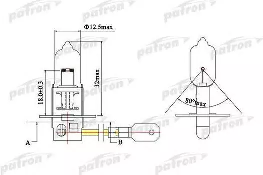 ЛАМПА ГАЛОГЕННАЯ H3 12V 55W PK22S