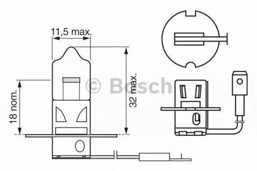 ЛАМПА H3 12V 55W PURE LIGHT (CB)