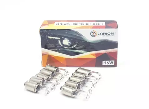 Лампа накаливания H6W 12V 6W BAX9s