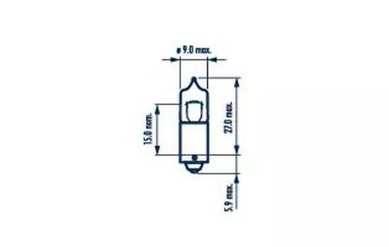 ЛАМПА СИГНАЛЬНАЯ H10W 12V ( 1 ШТ.)