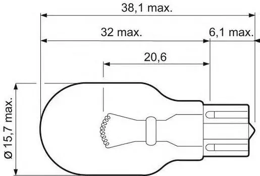 ЛАМПА W16W ESSENTIAL, 10 ШТ.