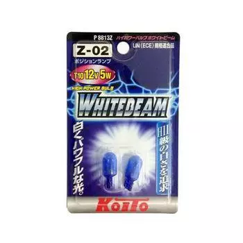 Лампы периферийные Koito Whitebeam, W5W, 5W, блистер, 2 шт