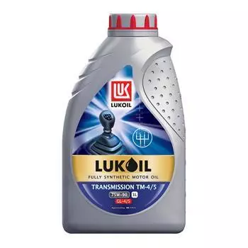 Масло трансмиссионное LUKOIL ТМ-4 75W-90 GL-4 полусинтетическое, 1л