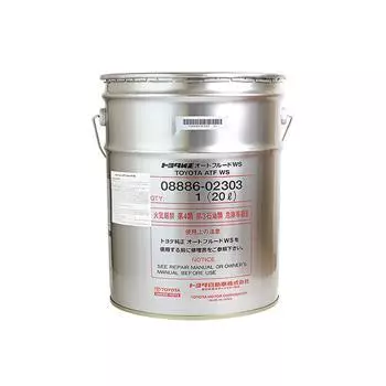 Масло трансмиссионное Toyota ATF WS Synthetic JP, Ws, синтетическое, 20L