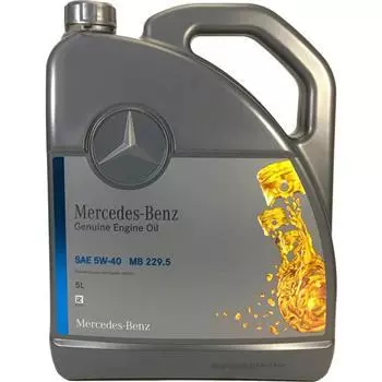 Моторное масло MERCEDES-BENZ Genuine Engine Oil MB 229.5 5W-40, 5л