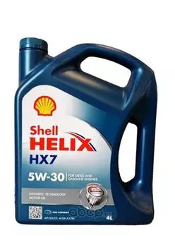 Моторное масло Shell Helix HX7 5W-30, 4л