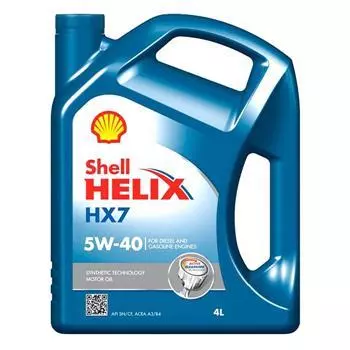 Моторное масло Shell Helix HX7 5W-40, 4л