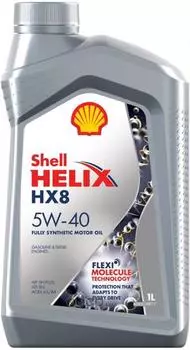 Моторное масло Shell Helix HX8 Synthetic 5W-40 SN PLUS, 1л