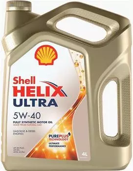 Моторное масло Shell Helix Ultra 5W-40, 4л