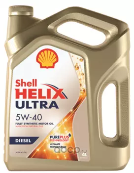 Моторное масло Shell Helix Ultra Diesel 5W-40, 4л