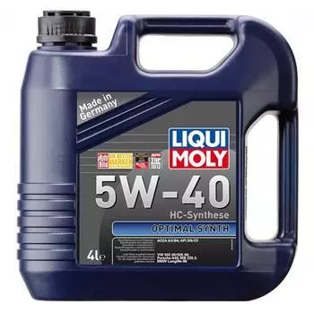 Моторное масло LIQUI MOLY Optimal Synth 5W-40, 4л
