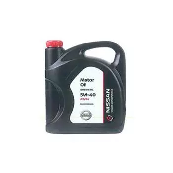 Моторное масло NISSAN MOTOR OIL 5W-40 VALUE ADVANTAGE 3+, 5л