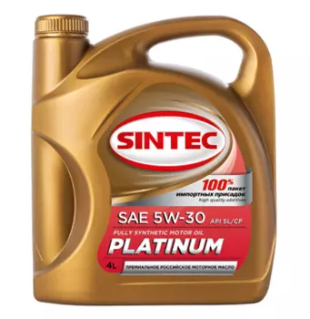 Моторное масло SINTEC PLATINUM SAE 5W-30 A3/B4, 4л